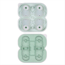 Penguin Mold, Make 4 Cute Penguin Ice Balls for Drink, Green