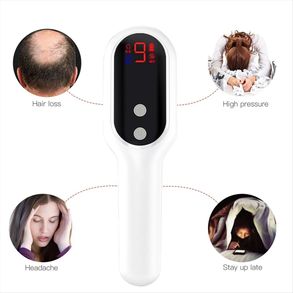 Red Anti Hair Loss Massage Comb Magnetic Therapy Ir Hair Growth Comb