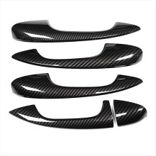 Carbon Fiber LHD Exterior Door Handles Cover Trim for
