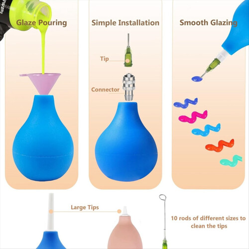 Pottery Tools Clay Tools for Pottery Glaze Sliding Trailer Bottle 2