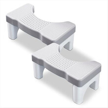 Squatting Toilet Poop Stool, Adult Portable Plastic Poop Stool, 2 PCS