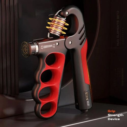 Adjustable Hand Grip Strengthener Hand Grip Trainer-Gray