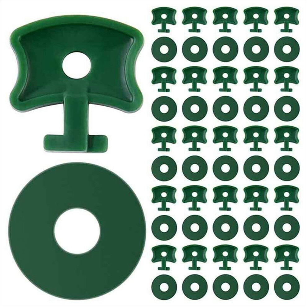 50 Sets Clips Washer Set For Aluminium Greenhouse, Green 4712146539967