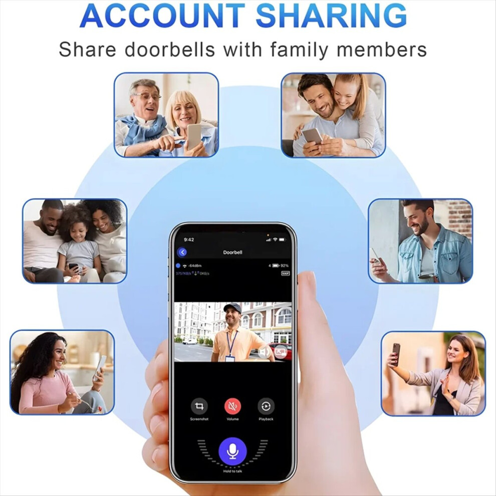 Tuya Smart 5G Wifi Peephole Door Camera Motion Detection Digital 4712146549317