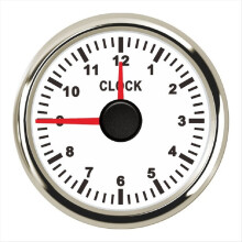 0-12 Hours Meters 2 Inch 52mm Clock Gauges for Car Yacht RV 9-32V A