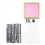 Felt Letter Board,Felt Message Board, Changeable Sign Boards Pink 2