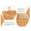 Ginger Garlic Storage Basket Wall Mount Basket Wicker Garlic Basket-B 5