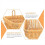 Ginger Garlic Storage Basket Wall Mount Basket Wicker Garlic Basket-A 5