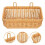 Ginger Garlic Storage Basket Wall Mount Basket Wicker Garlic Basket-A 4