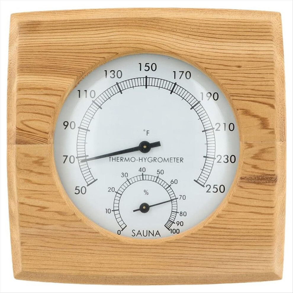 Wooden Sauna Hygrothermograph,Sauna Thermometer And Hygrometer 4712146578164