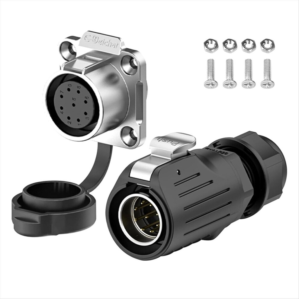 Industrial Connector Ip68 Quick Plugging Circular Connector (9 Pin) 4712146552904
