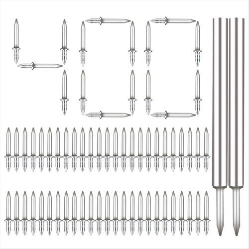 400Pcs Seamless Nails Double-Headed Screw, with Sleeve Tool 1