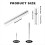 400Pcs Seamless Nails Double-Headed Screw, with Sleeve Tool 3