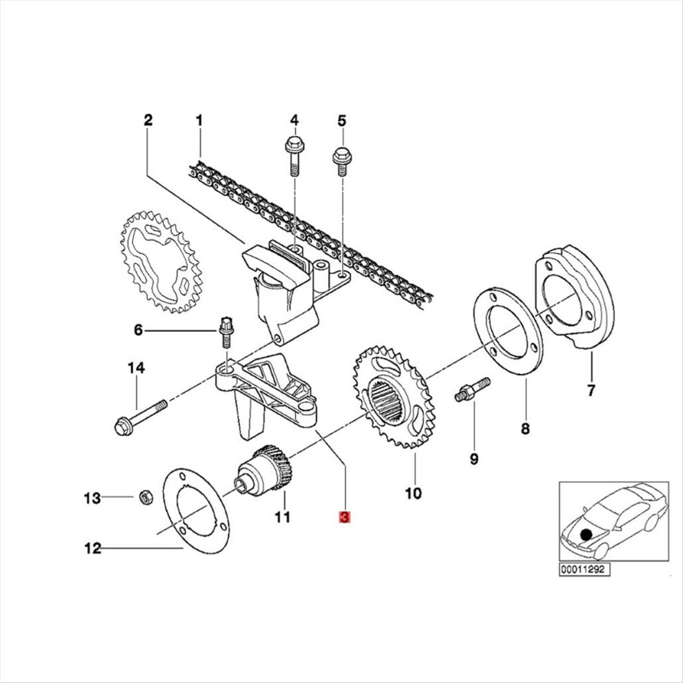 Timing Chain Guides 11311722651 For 5 Series E36 E46 E34 E39 X5 328I 4712146554786