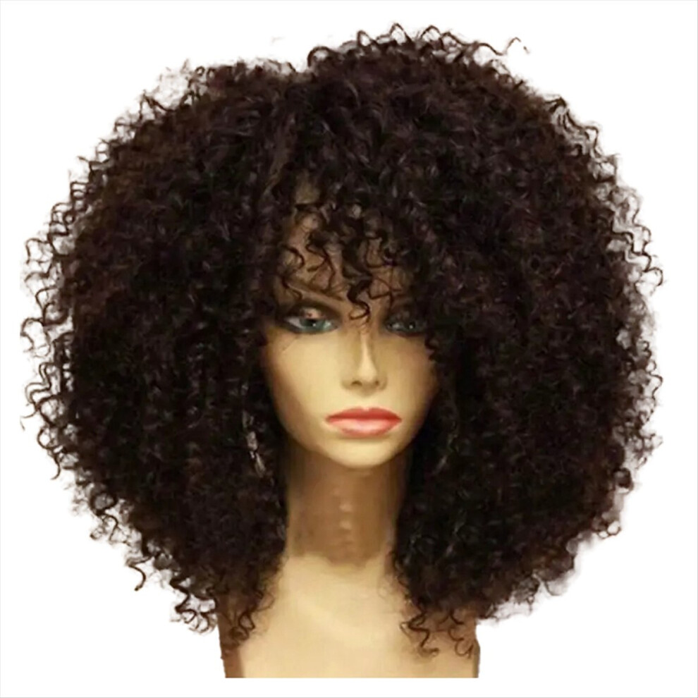 16 Inch For Afro Hair Wigs With Bangs(A)