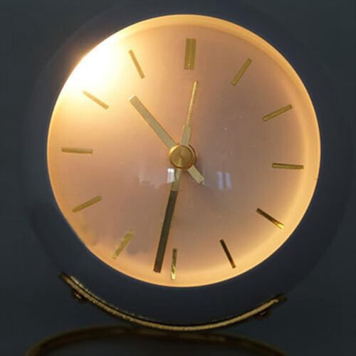 Alarm Clocks,Retro Backlight Simple Design Small Desk Clock White 2