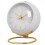 Alarm Clocks,Retro Backlight Simple Design Small Desk Clock White 2
