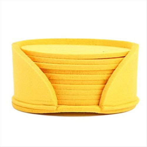 Coaster Dining Table Protector Pad Heat Cup Mat,Yellow
