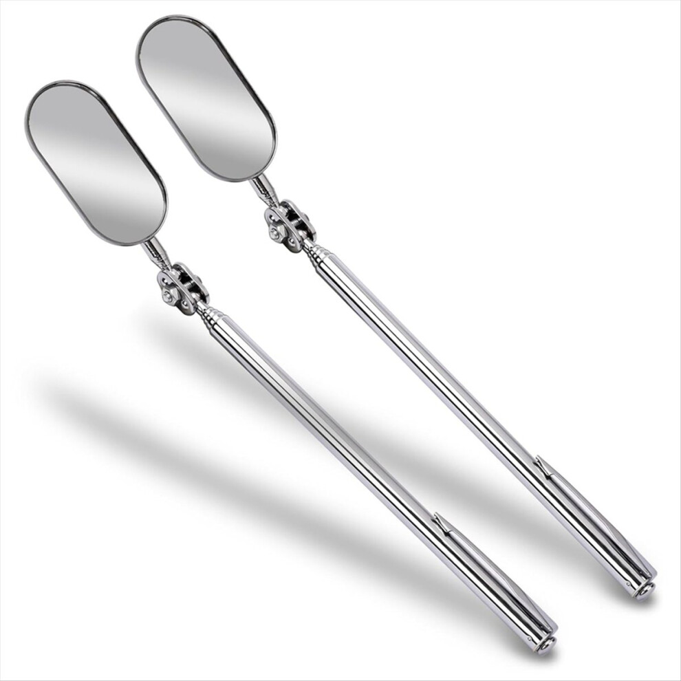 2 Pcs Telescopic Inspection Mirror, Mirror, For Vehicle Inspection 4712146507294