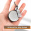 2 Pack Retractable Badge Reels Metal ID Card Holders, Black 4