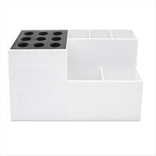 White Scissor Non-Slip Storage Rack Ultra Lamp Hair Tool Organizer-A