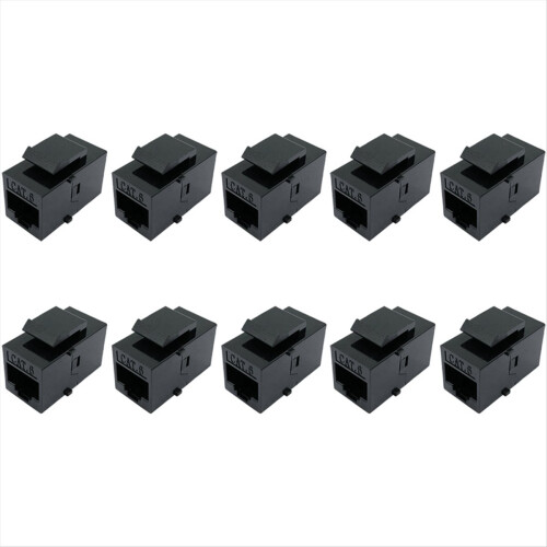 RJ45 Cat6 Coupler UTP Inline Coupler Cat6 10Pcs