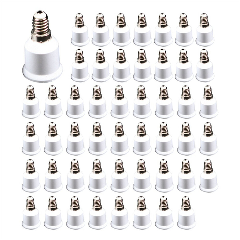 50Pcs Lamp Bulb Socket Converter E14 To E27 Adapter Light 4712146599565