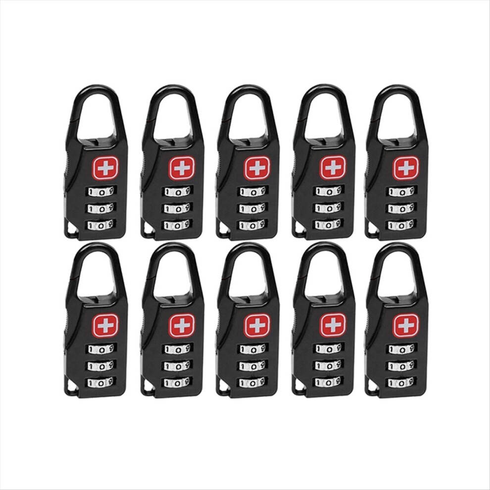 10Pcs Portable Alloy Lock Padlock Outdoor Travel Luggage 4712146599541