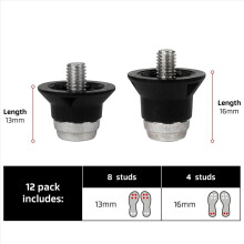 12PC Football Boot Replace Spikes for M5 Threaded Football Boots 13mm