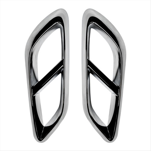 Car Tail Throat Decor Frame for - Silver
