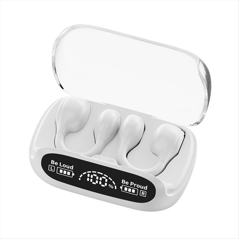 Hanging Ear Wireless Air Conduction Earphone Bluetooth 5.3 White-image-OPC-PMDFPPQ-NEW