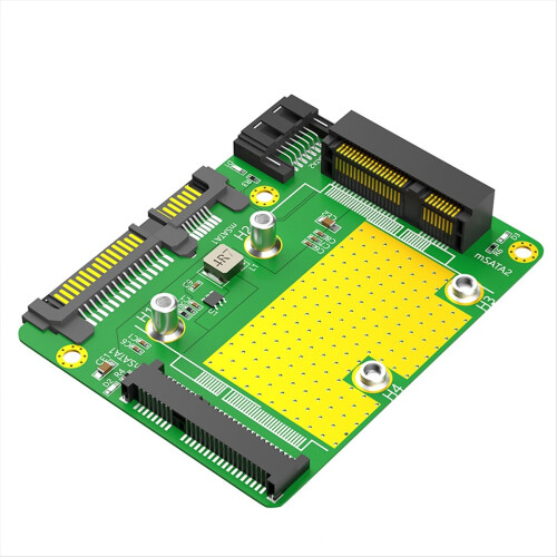 Dual Msata SSD to Dual SATA3 Adapter Card for Desktop PC 1