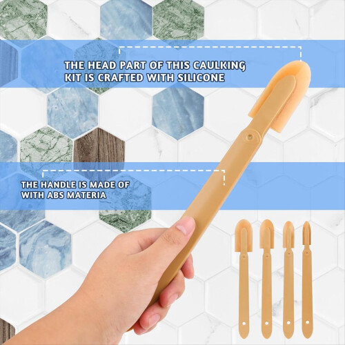 Silicone Caulking Tool, 4 Sizes Caulk Remover Tool 2