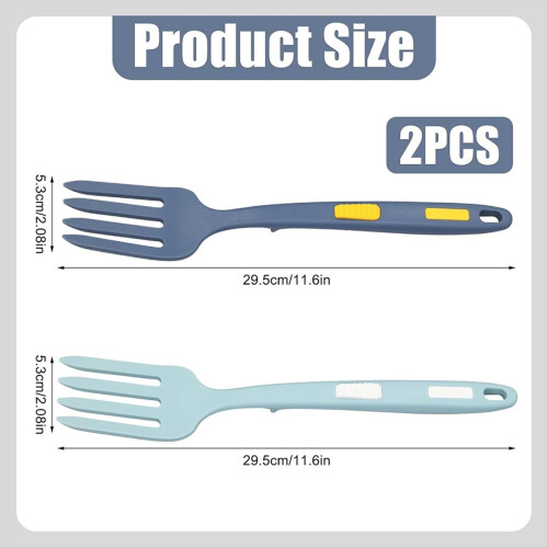 Silicone Cooking Forks, Multifunctional Cooking Fork Spaghetti Fork 2