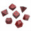 red 7 Pcs for TRPG DND Dice Set Acrylic Multi-Sided 7-Die 2
