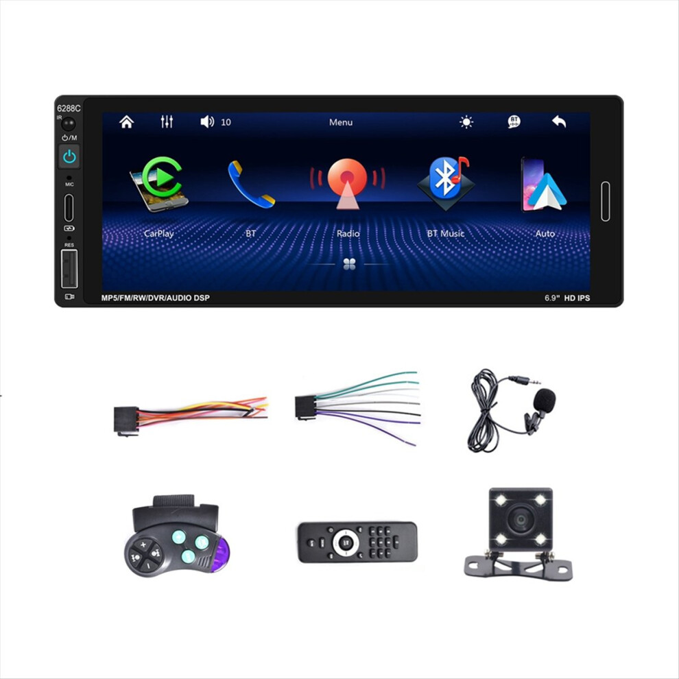 6.9 Inch Car Stereo Single Din Car Radio Carplay Android Auto 4711854711399