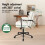 ELFORDSON ELFORDSON Office Chair Ergonomic Executive Computer Work Chenille Beige 4