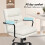 ELFORDSON ELFORDSON Office Chair Ergonomic Executive Computer Work Chenille Beige 9