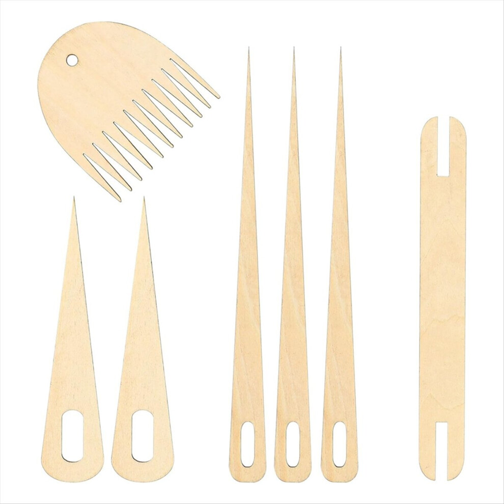7Pack Wood Hand Stick Set Include 5Pcs Weaving Crochet Needle 4711854732684