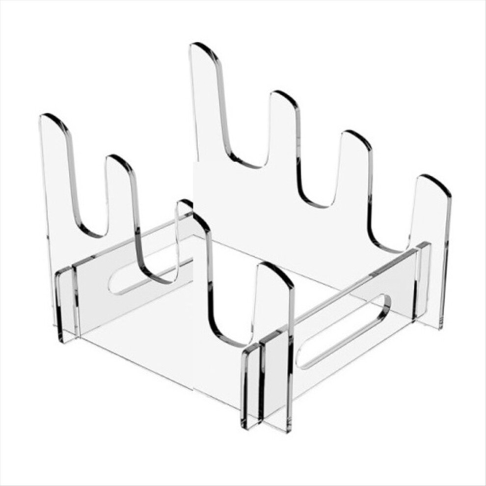 Dish Drying Rack, Arcylic Single Tier Dish Holderr, 3Grids-image-OPC-PMDFWZG-NEW