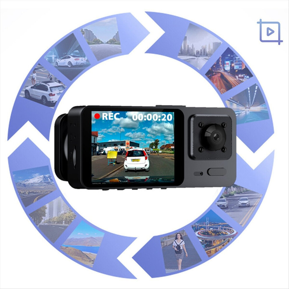 Dash Cam Front And Inside Wifi 1080P With 32G Memory Card 2Inch 4711854737115