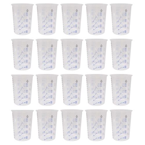 20Pcs Plastic Disposable Paint Mixing Cups for Resin Epoxy Pour 600ML 1