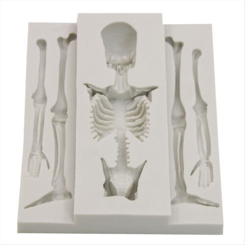 Skull skeleton Chocolate Silicone Molds 3D Skeleton Bone Mold 1