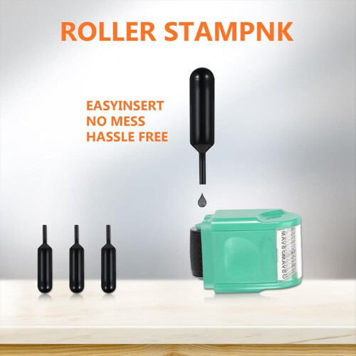Ink Refills for Your ID Stamp Roller Refill Ink Confidential Roller 2