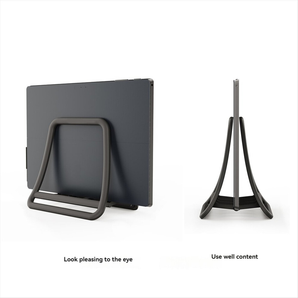 Adjustable Vertical Laptop Stand - Notebook & Tablet Holder Black 4711854766856
