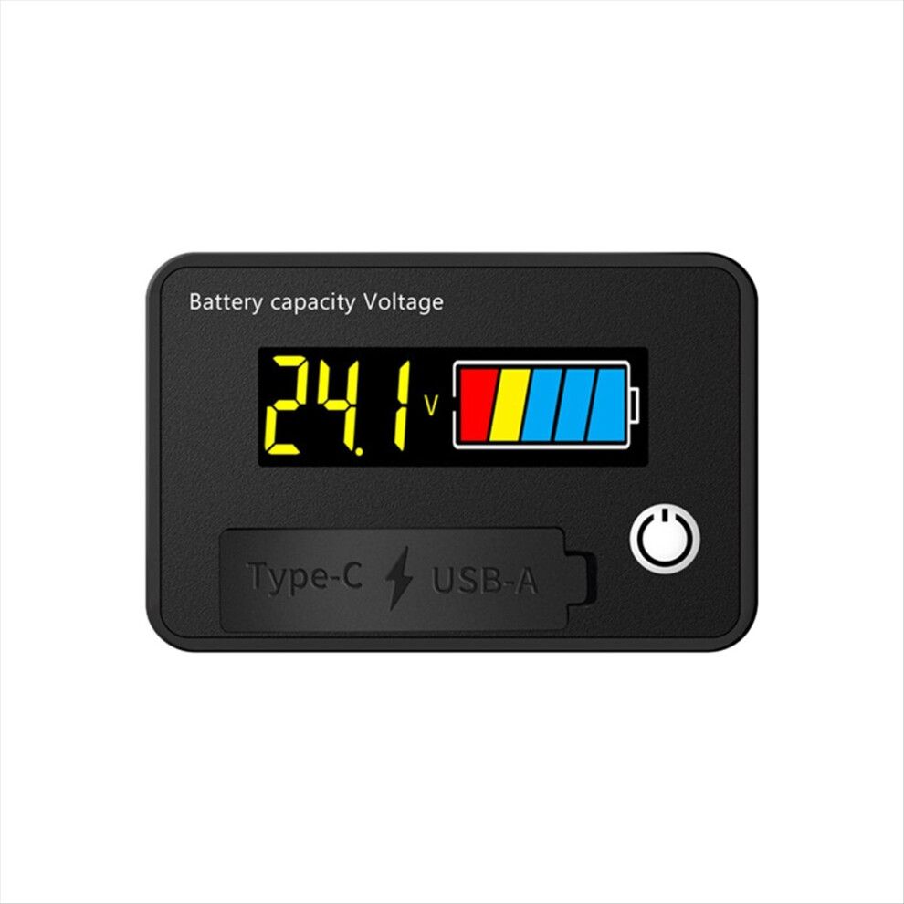 Dc 8-30V Lcd Digital Battery Voltmeter Capacity Indicator, A 4711854764920