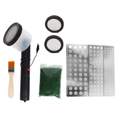 Flocking Kit Static Grass Applicator with Handle for DIY Modelling