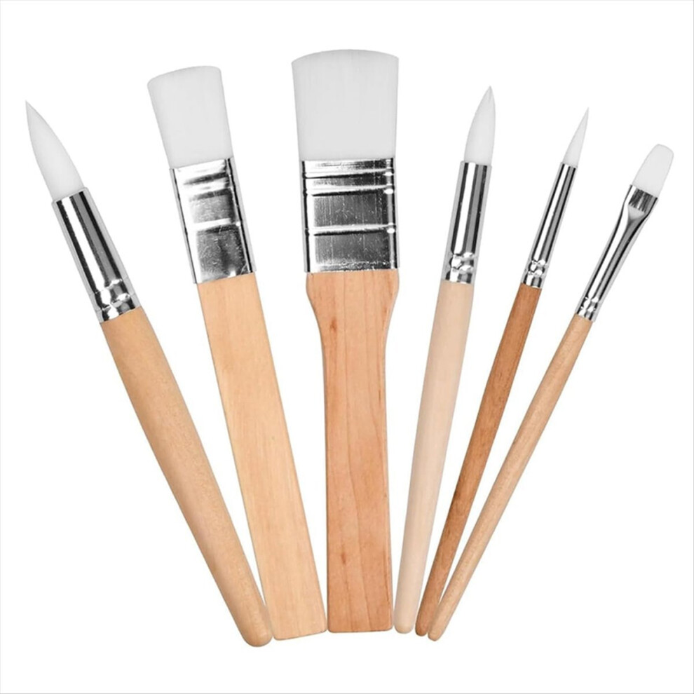 6 Pieces Paintbrushes For Acrylic Painting Painting Brushes Kit 4711854769529