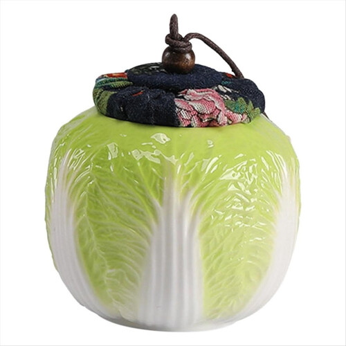 Ceramic Tea Jar Storage Canister with Lid Organizer 1