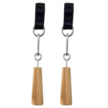 Wooden Handle Pull Up Ball Grip Finger Strengthener Exerciser C